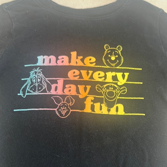Old Navy X Disney - Black Short Sleeve Tees Vibrant Graphics - Picture 3 of 4